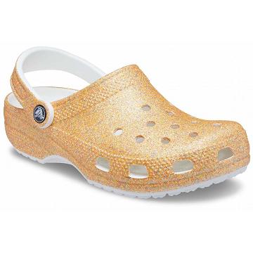 Crocs Classic Glitter Klumpa Női Narancssárga Arany | HU 0124ZUTG